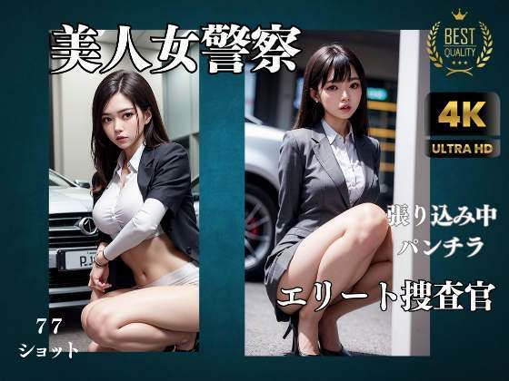 美人女警察の張り込み中のパンチラ_0