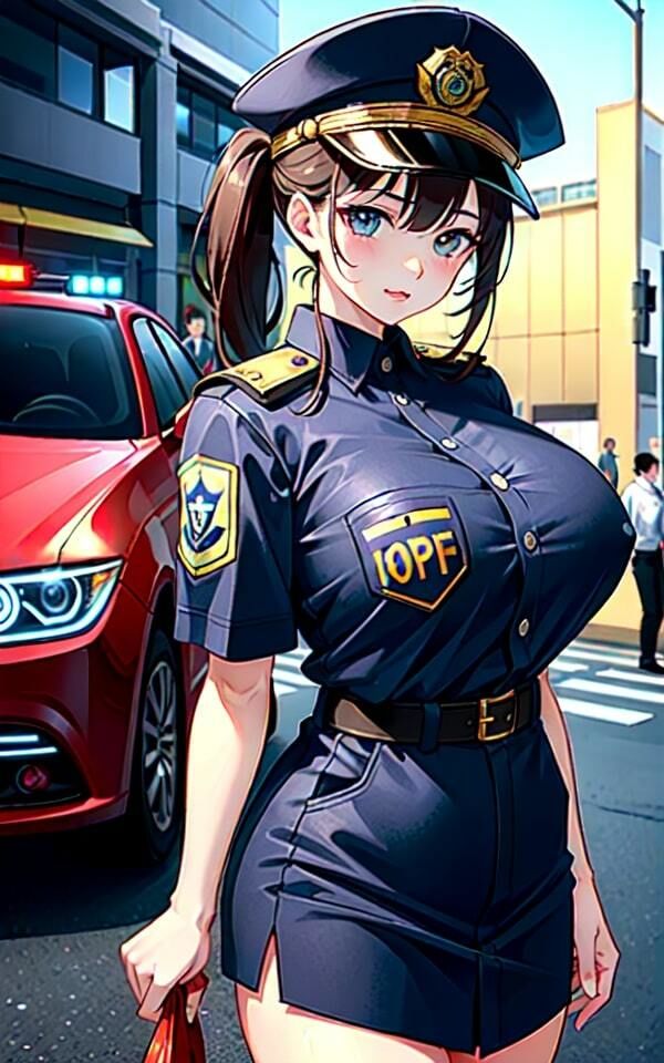 逮捕されたら神乳ポリスーが現れた_1