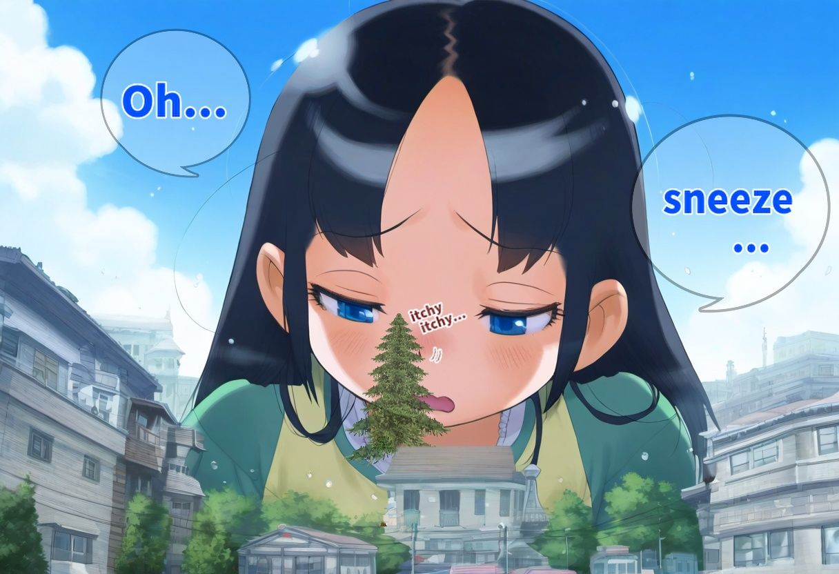 巨大娘くしゃみ集/ Giantess Sneeze collection_3