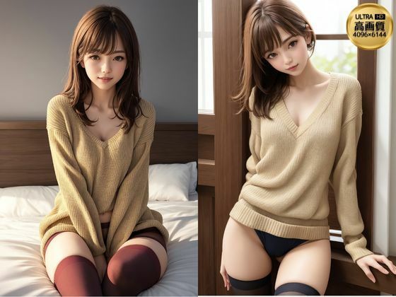 【絶対領域×パンティ×セーター】sweater angel girls DX 230_10