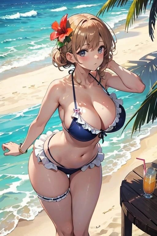 真夏ビーチ催●水着美女写真集2 〜お尻中心CG集編〜_3