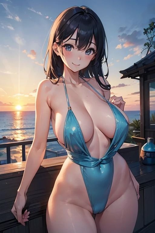 海辺のえろえろ巨乳美女1_2