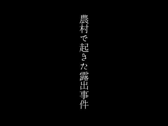 農村で起きた露出事件_0