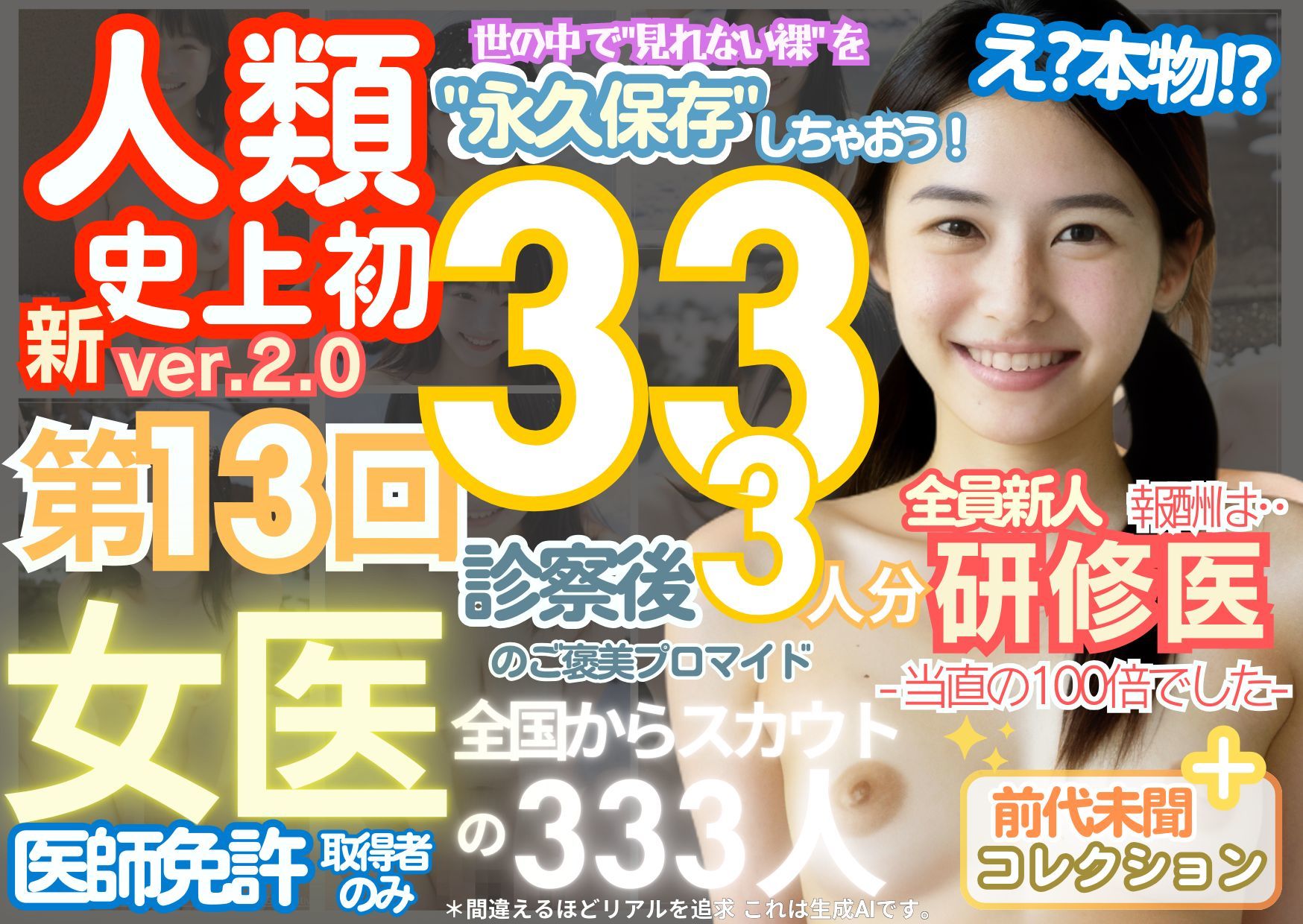 ■【人類史上初！】前代未聞！ 今まで覗けなかった日本一かわいい女医さん333人！ 第13弾「新人研修医の裸だけが拝める」Xデー到来！！実写系■_9