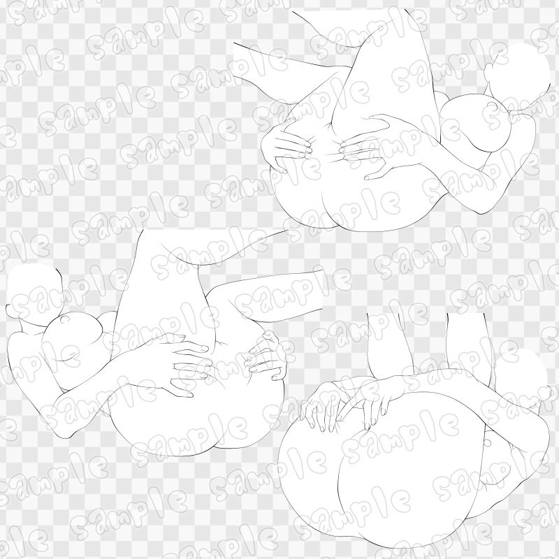 線画素材集［手］23_1