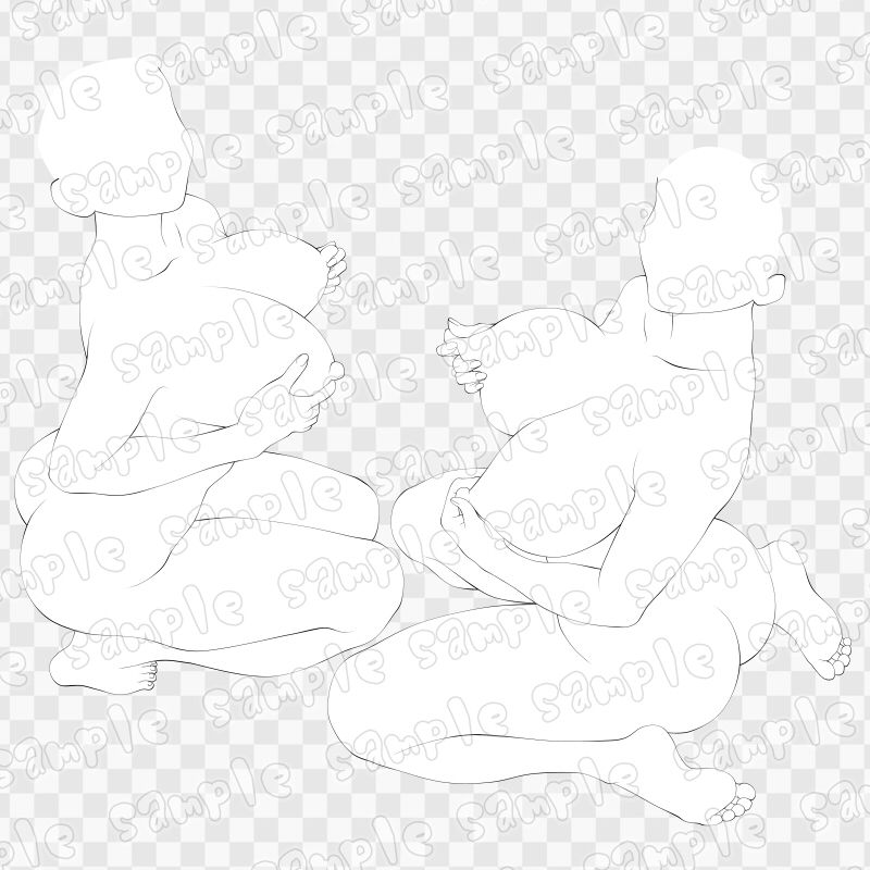 線画素材集［手］26_1