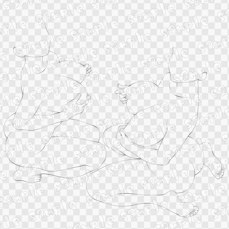 線画素材集［手］26_2