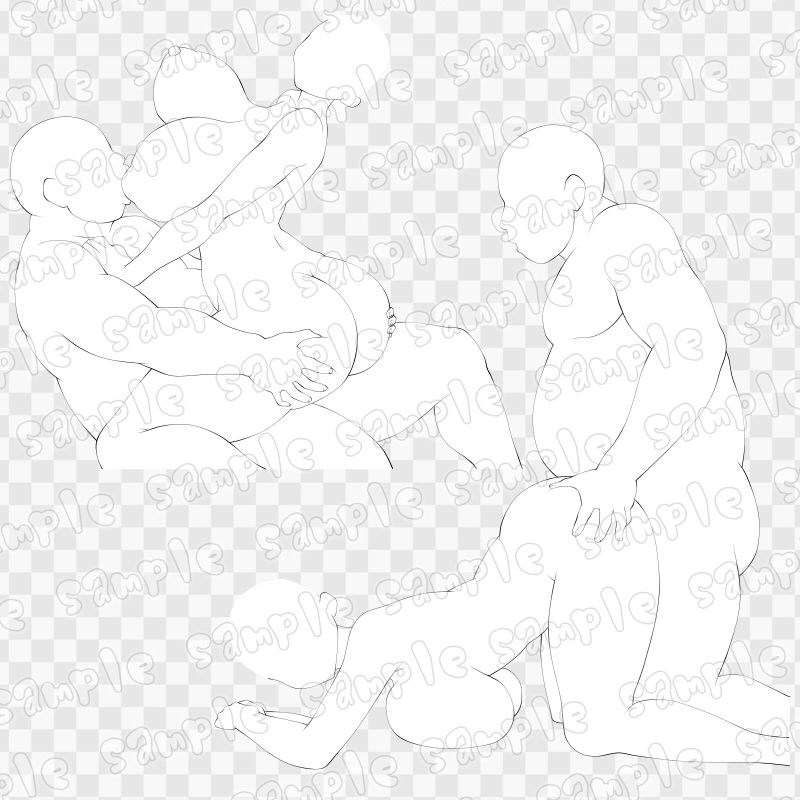 線画素材集［手］30_2