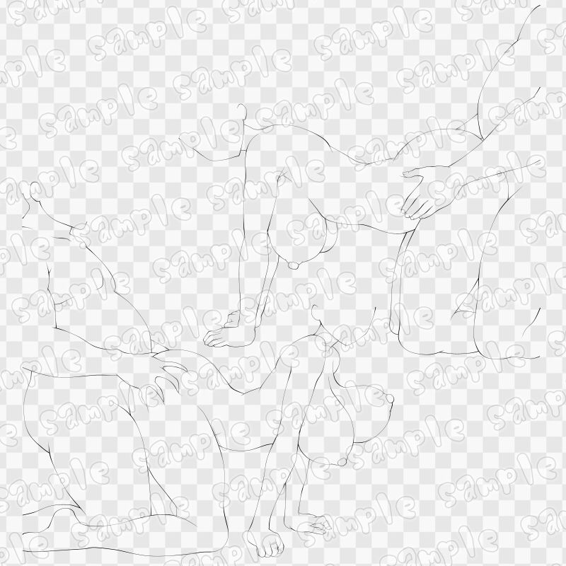 線画素材集［手］31_3