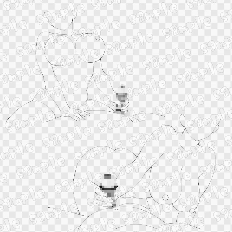 線画素材集［手］45_3