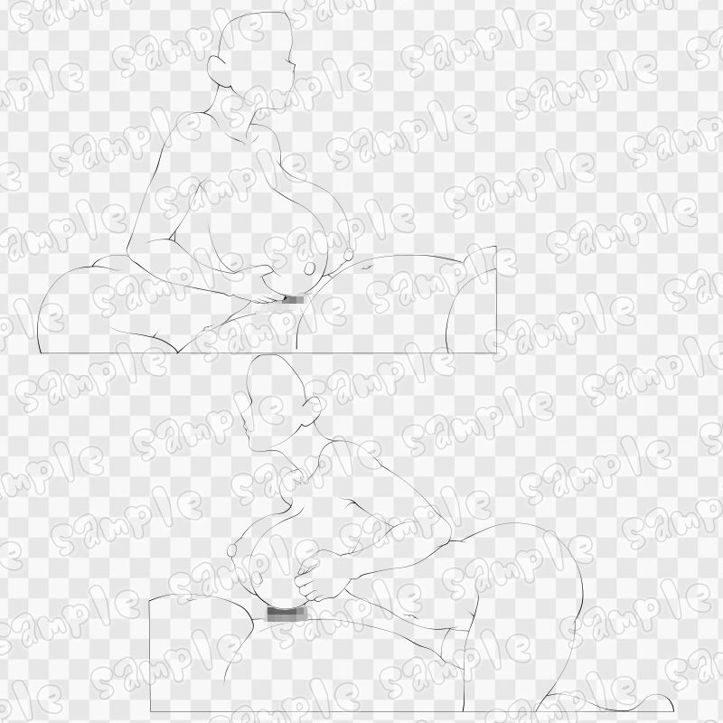 線画素材集［手］51_3