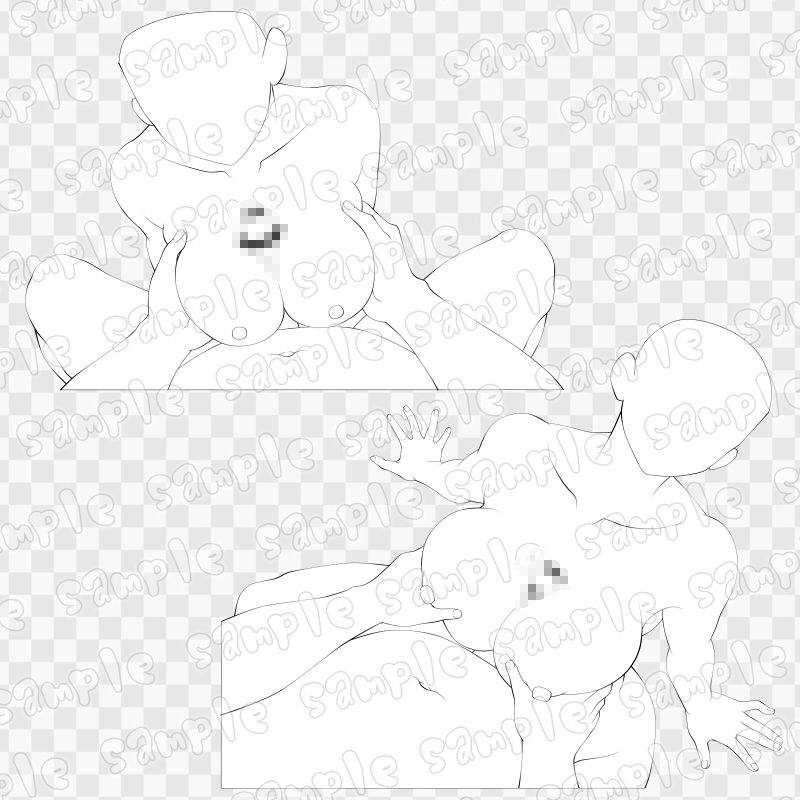 線画素材集［手］54_2