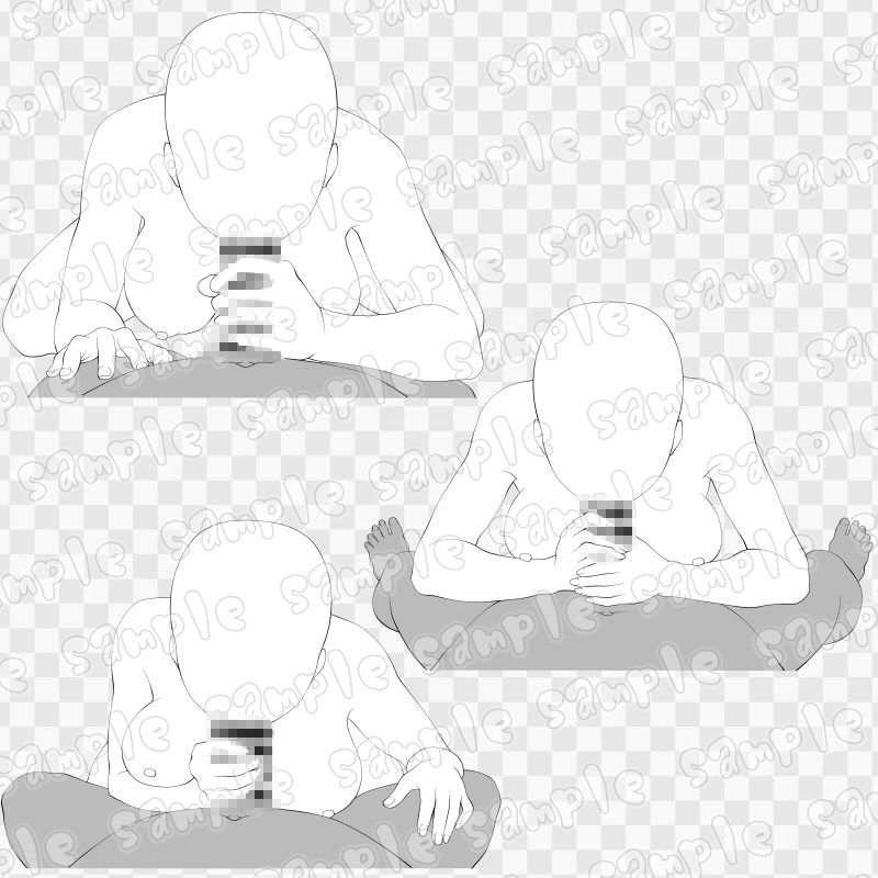 線画素材集［手］55_1