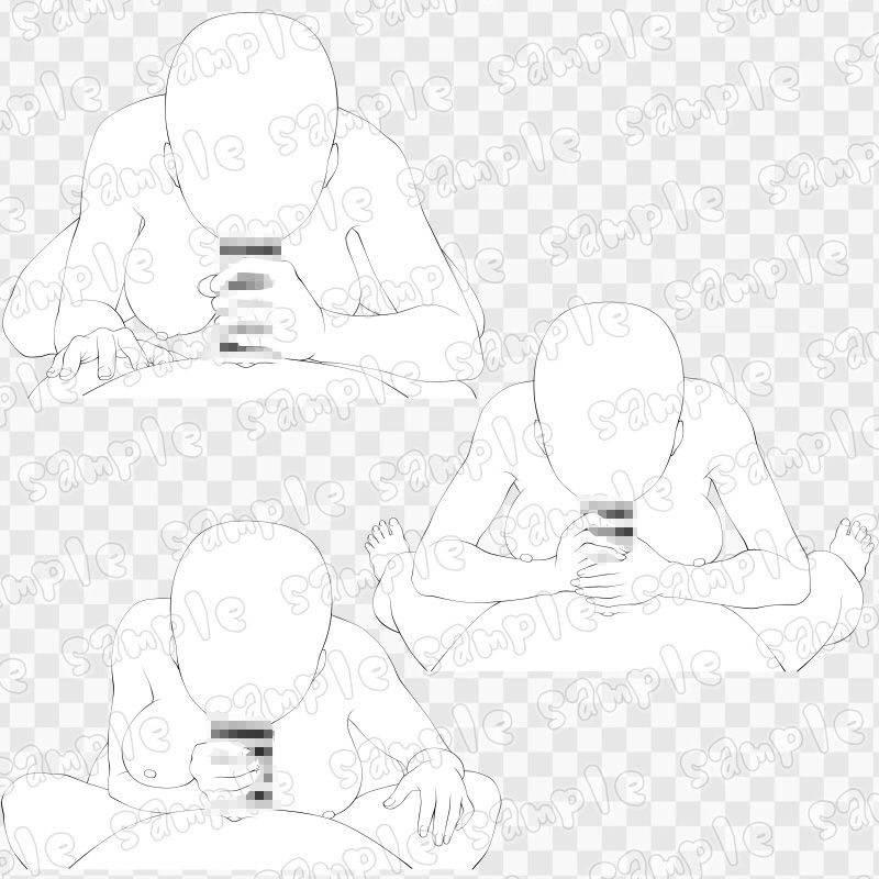 線画素材集［手］55_2