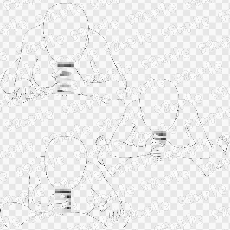 線画素材集［手］55_3