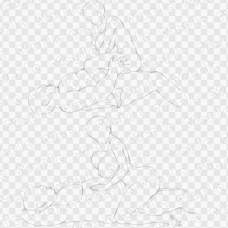 線画素材集［手］60_3