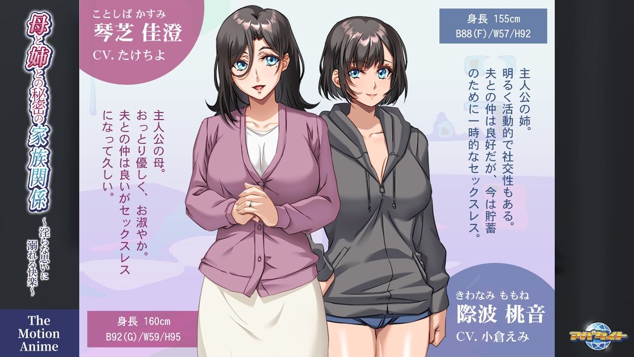 母と姉との秘密の家族関係〜淫らな思いに溺れる快楽〜 The Motion Anime_2