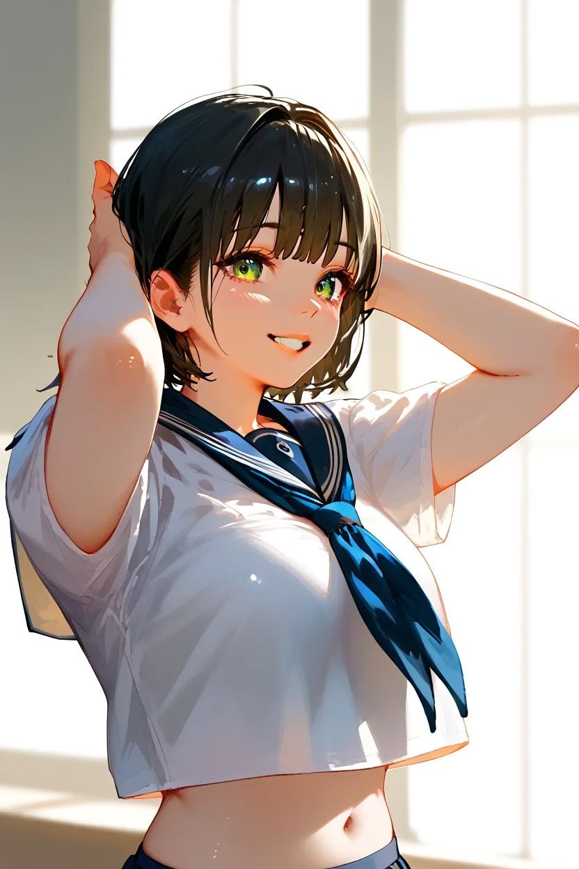 セーラー服でよがる人妻_10