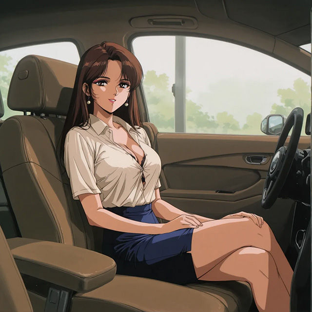 人妻OLと朝からカーセックス_9