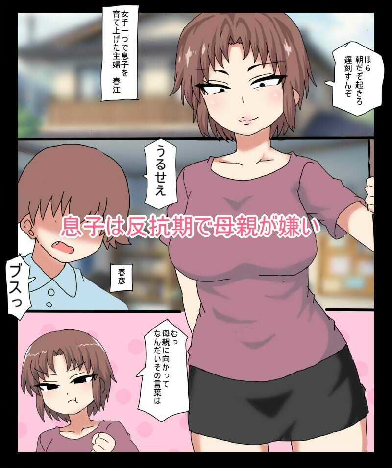 反抗期の息子が 働いてる熟女壁穴ヘルスにきちゃったので バレないように息子チンポを抜_1